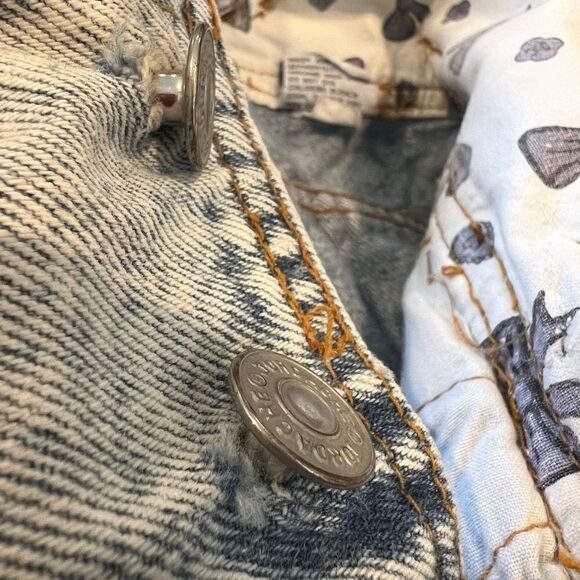 Vintage Jordache Y2K Bow Belt Loop High Waist Stone Wash Jeans Size 7/8 - Picture 6 of 11